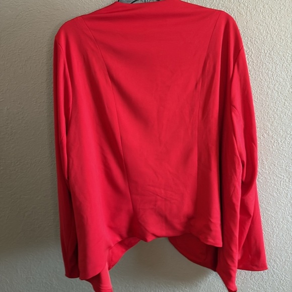 Torrid Red Open Front Blazer/jacket/ Size 3=22/24 - Picture 6 of 7